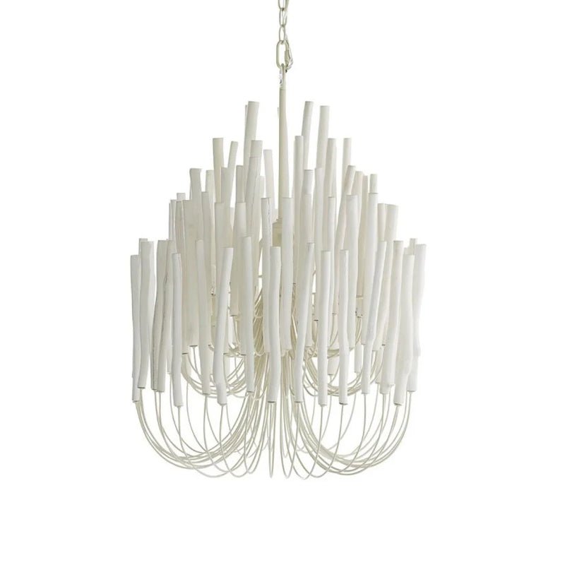 Aspen Layered Wood Rod Chandelier