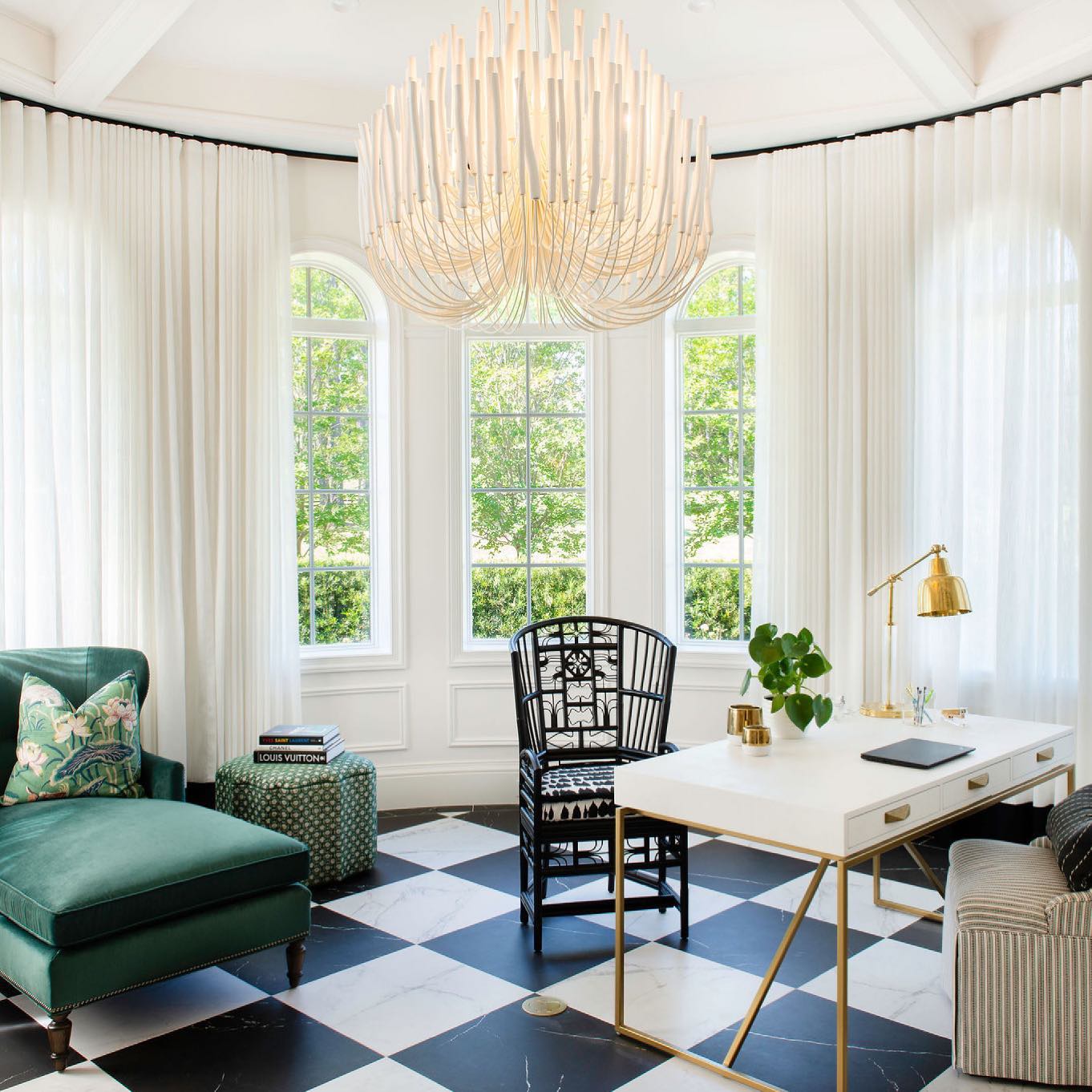 Aspen Layered Wood Rod Chandelier