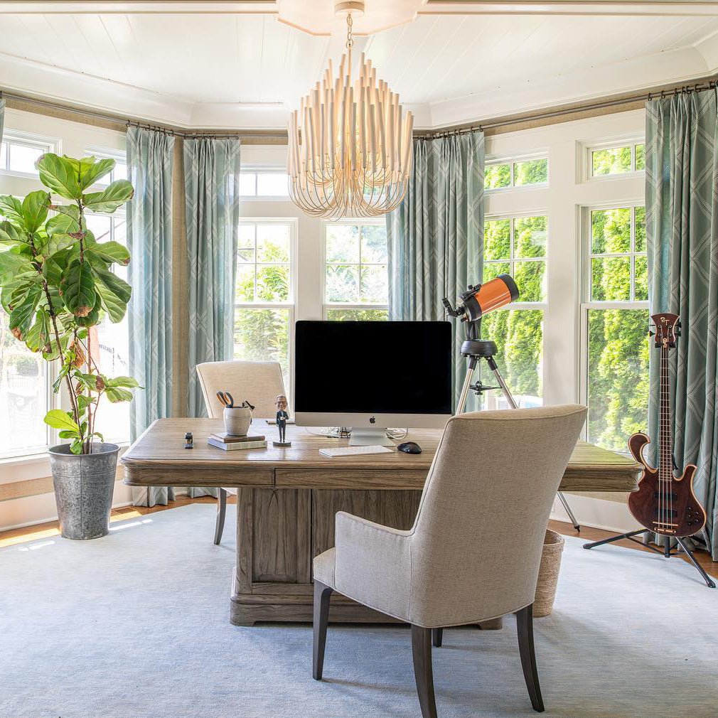 Aspen Layered Wood Rod Chandelier