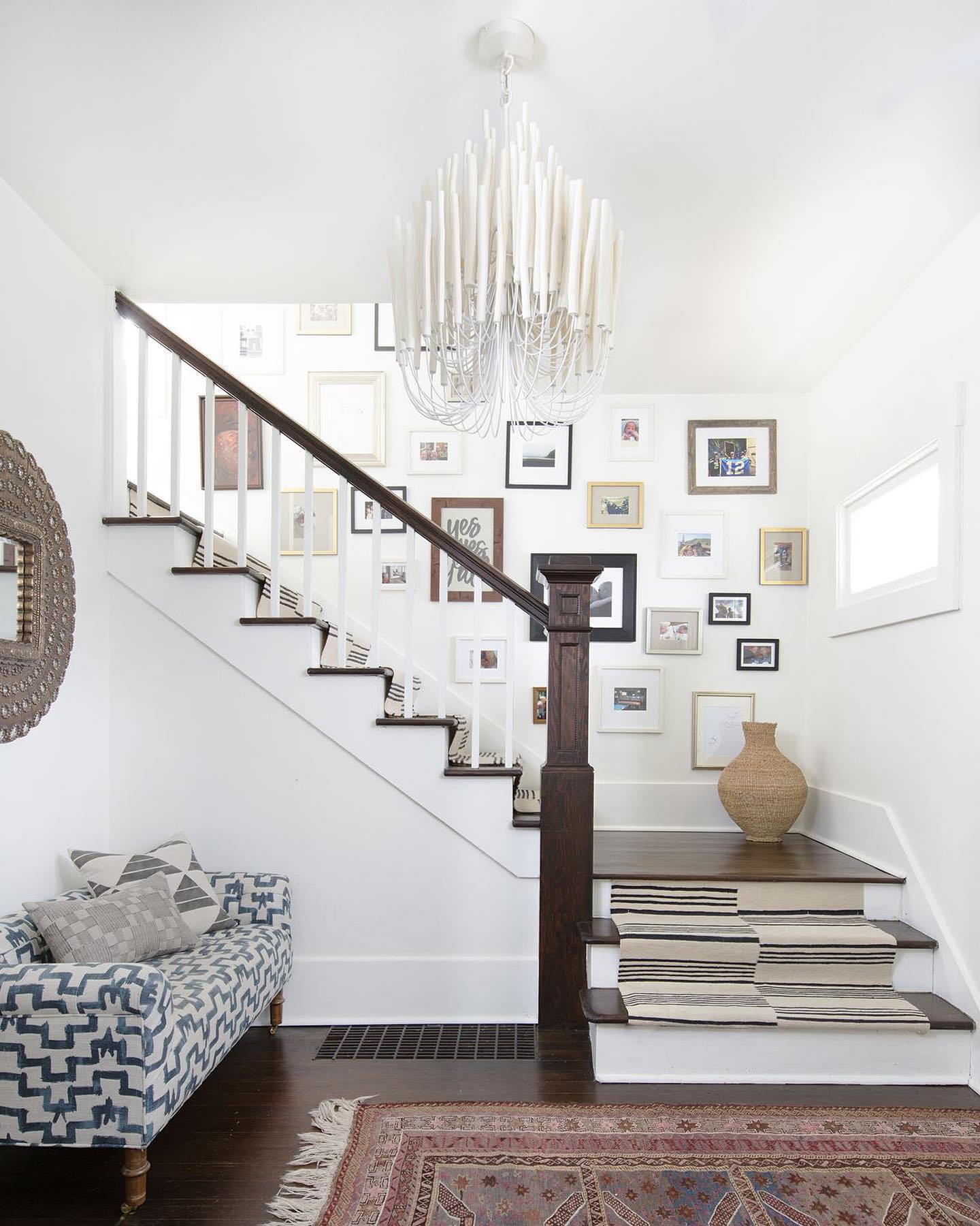 Aspen Layered Wood Rod Chandelier