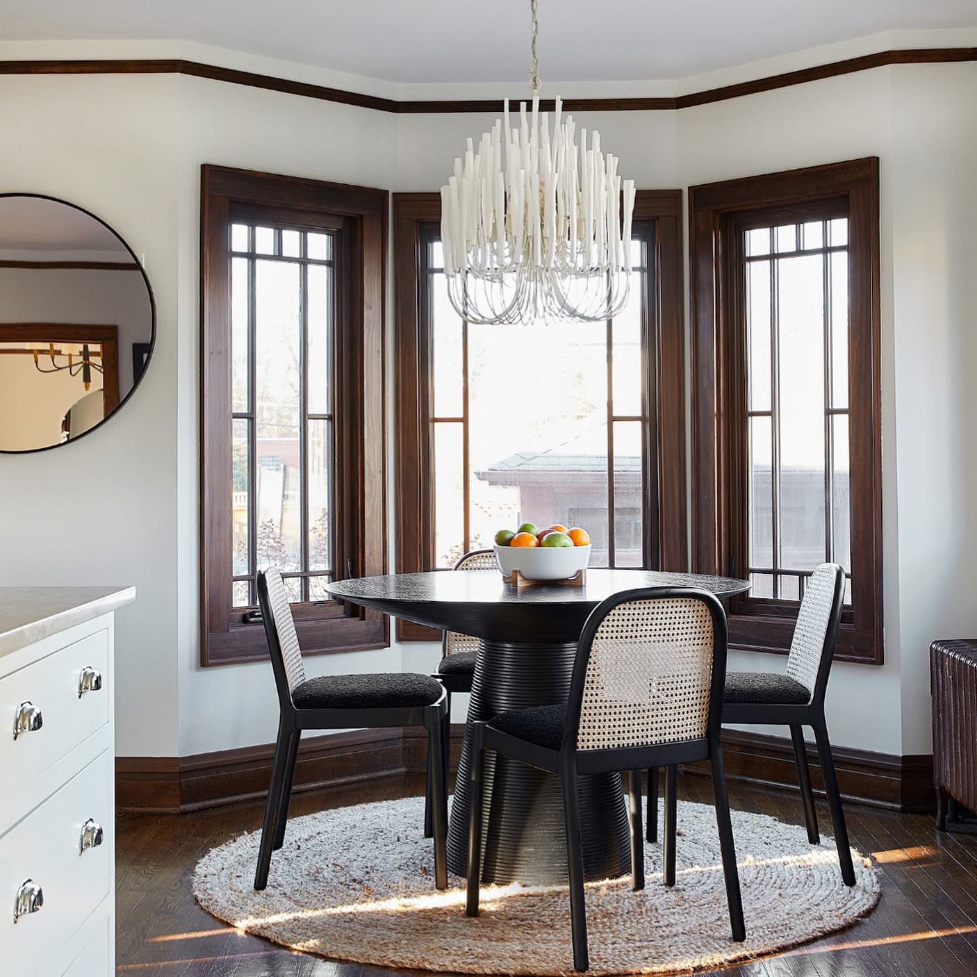Aspen Layered Wood Rod Chandelier