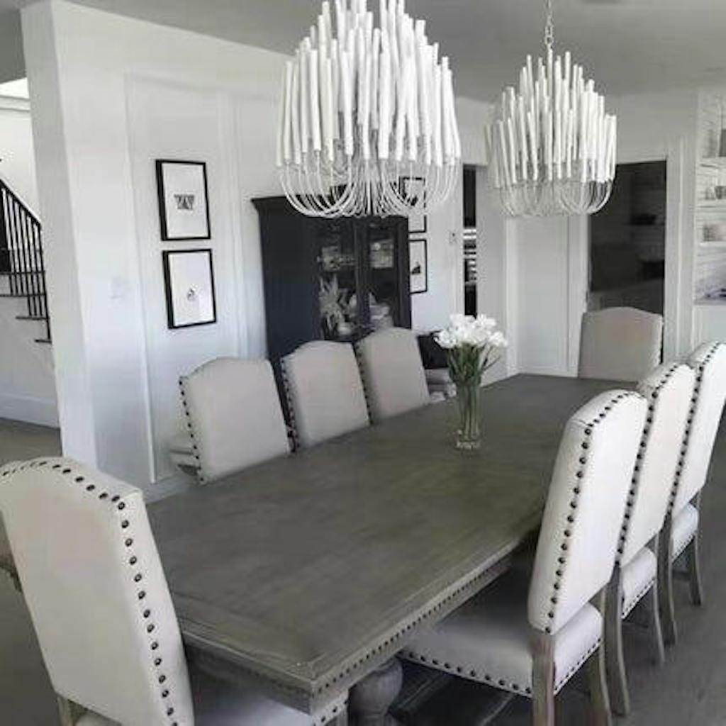 Aspen Layered Wood Rod Chandelier
