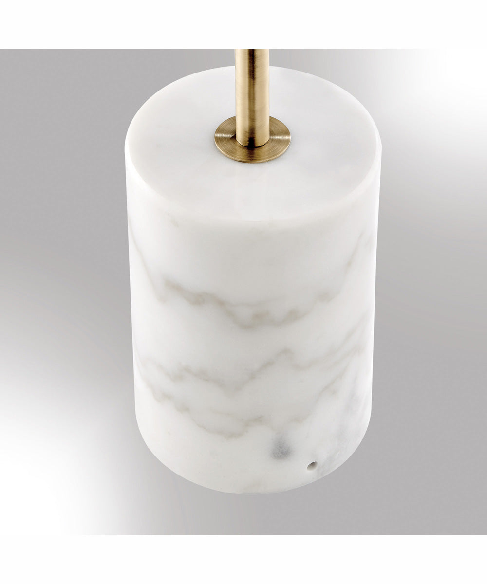 Marble Base Copper Floor Lamp