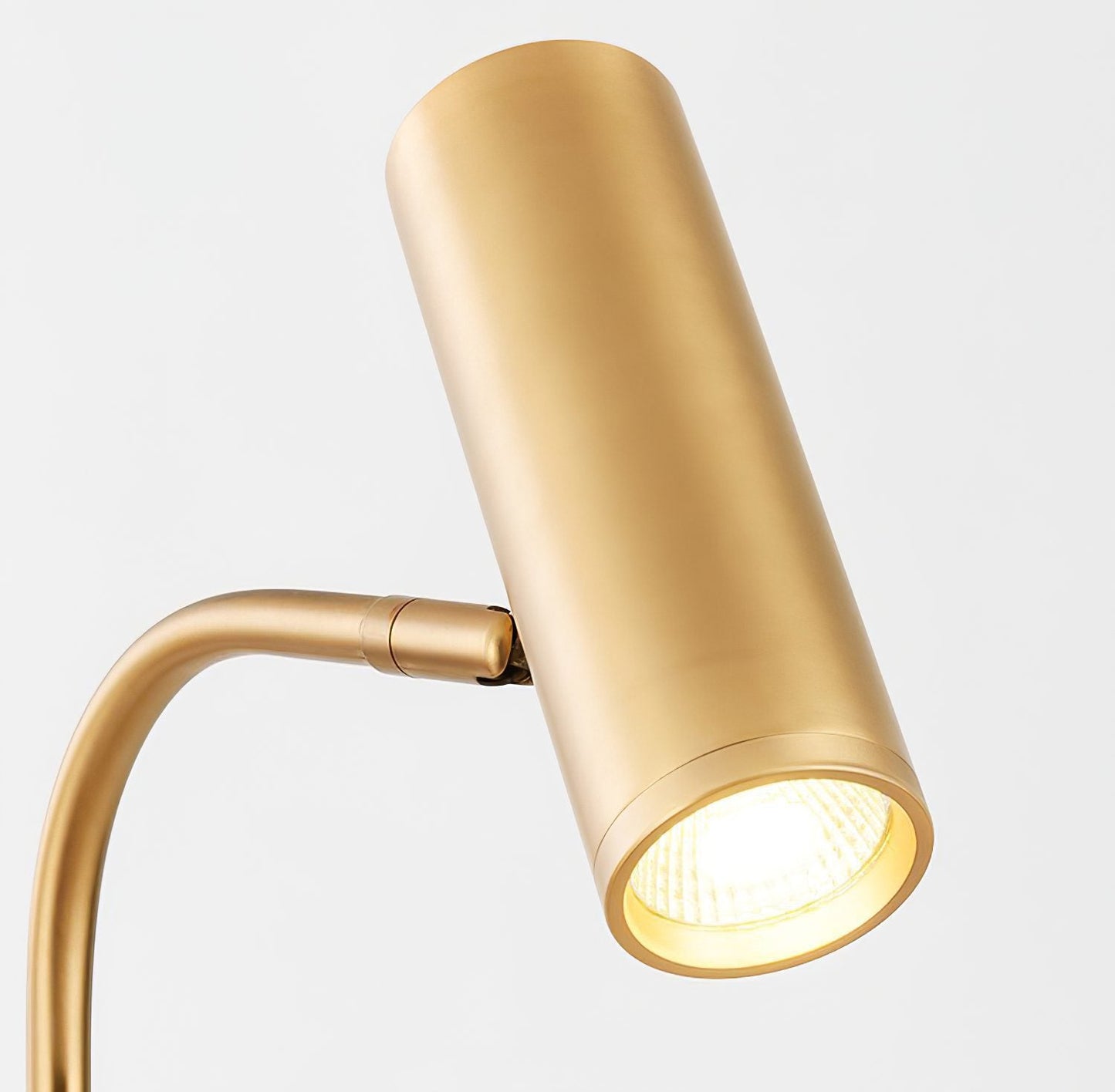Marble Base Copper Floor Lamp