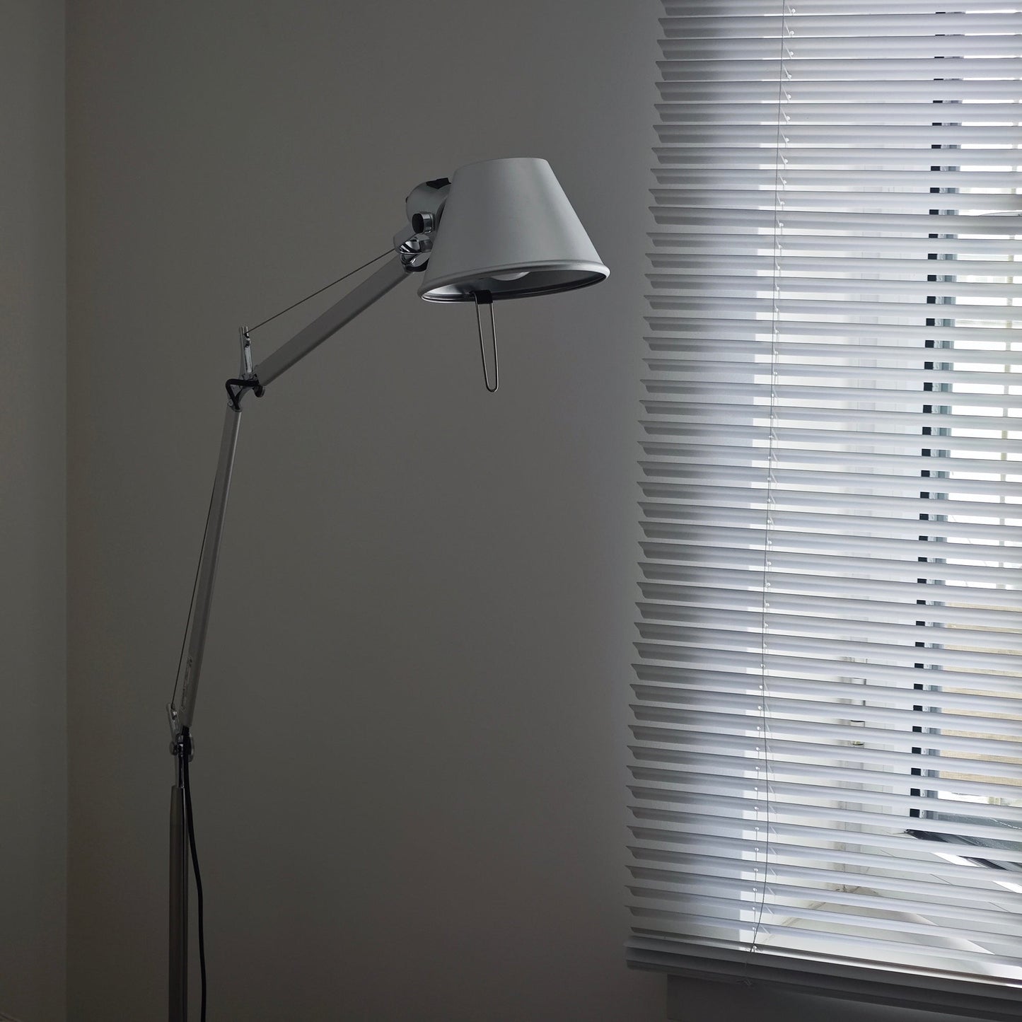Slim Swing Arm Reading Floor Lamp