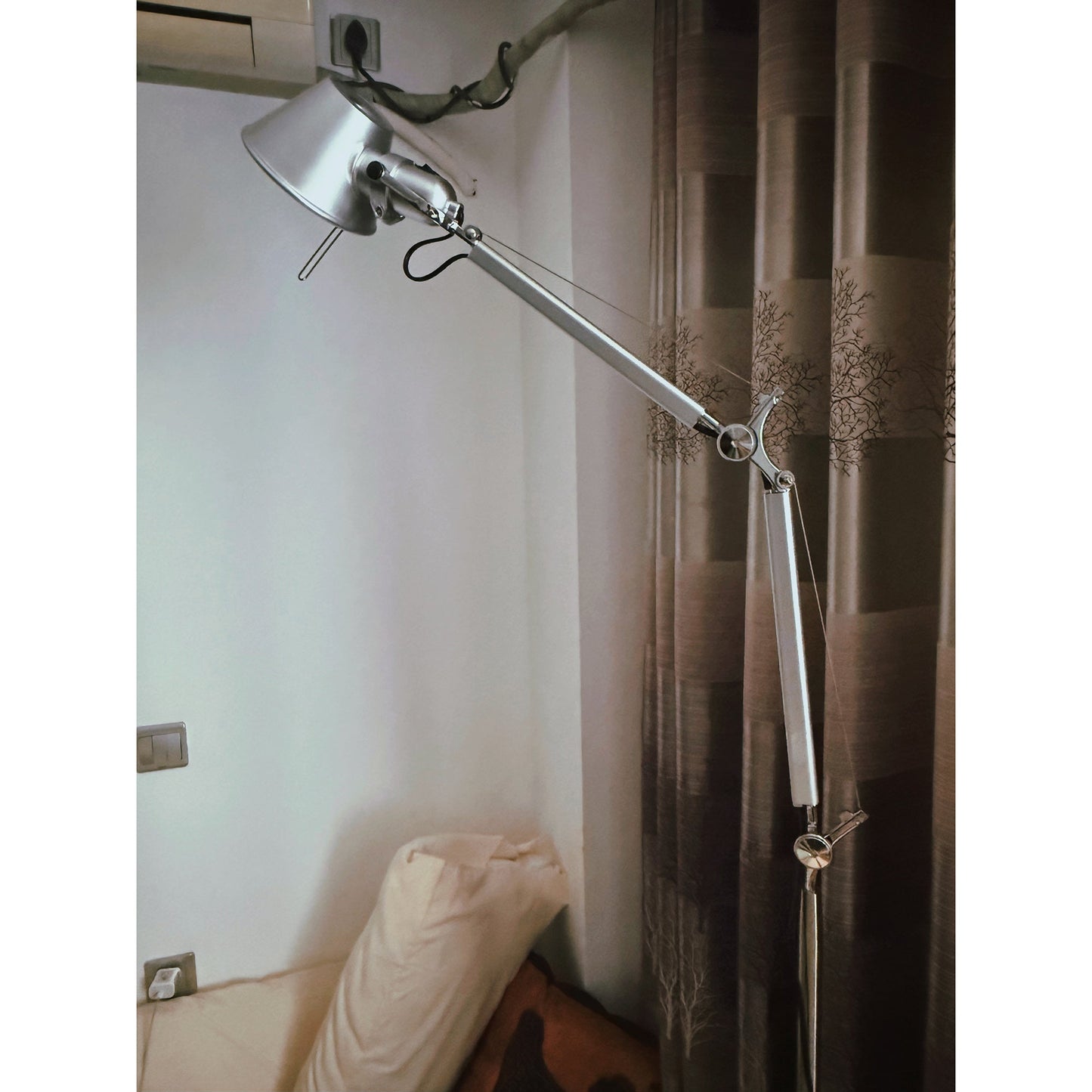 Slim Swing Arm Reading Floor Lamp