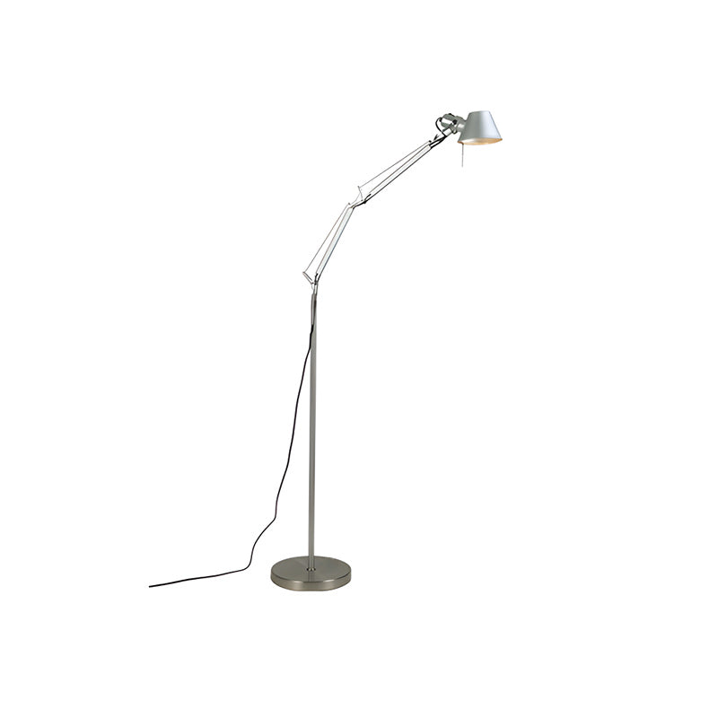 Slim Swing Arm Reading Floor Lamp