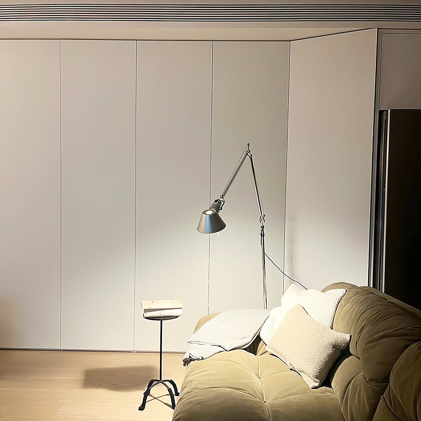Slim Swing Arm Reading Floor Lamp