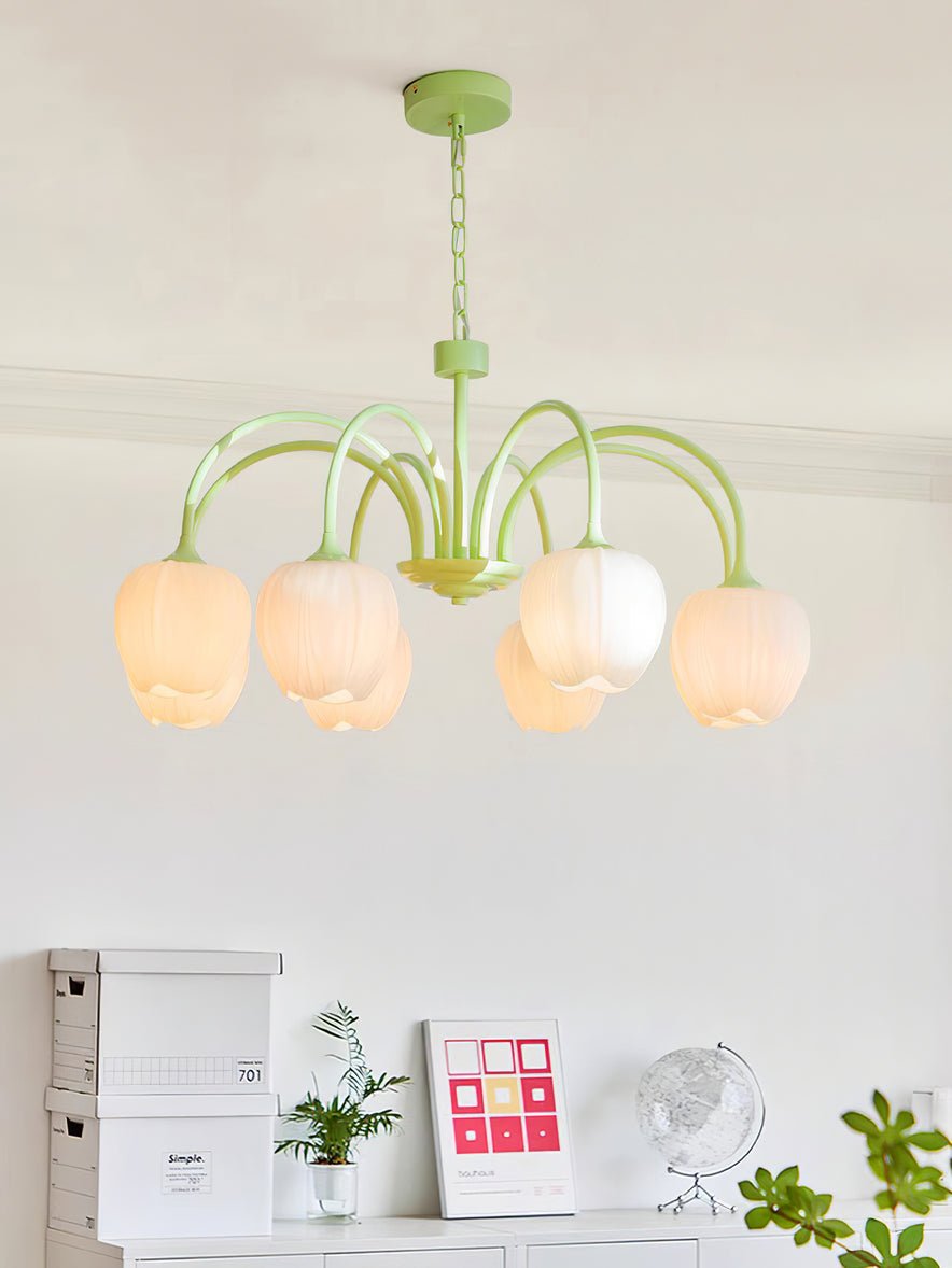 Leiden Tulip Glass Chandelier