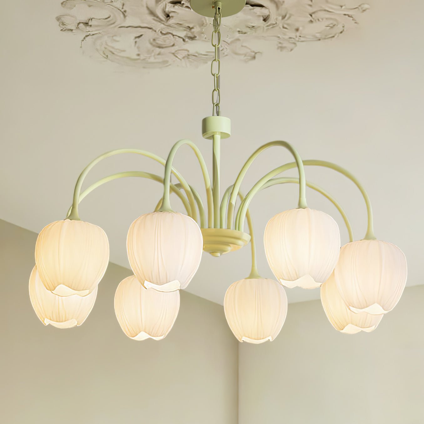 Leiden Tulip Glass Chandelier