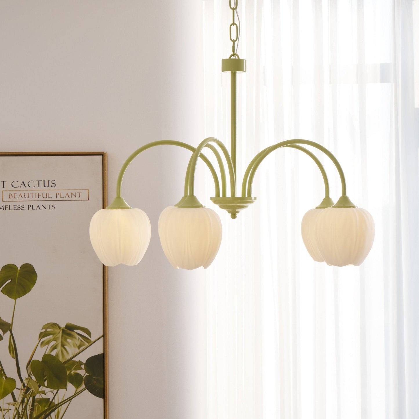 Leiden Tulip Glass Chandelier