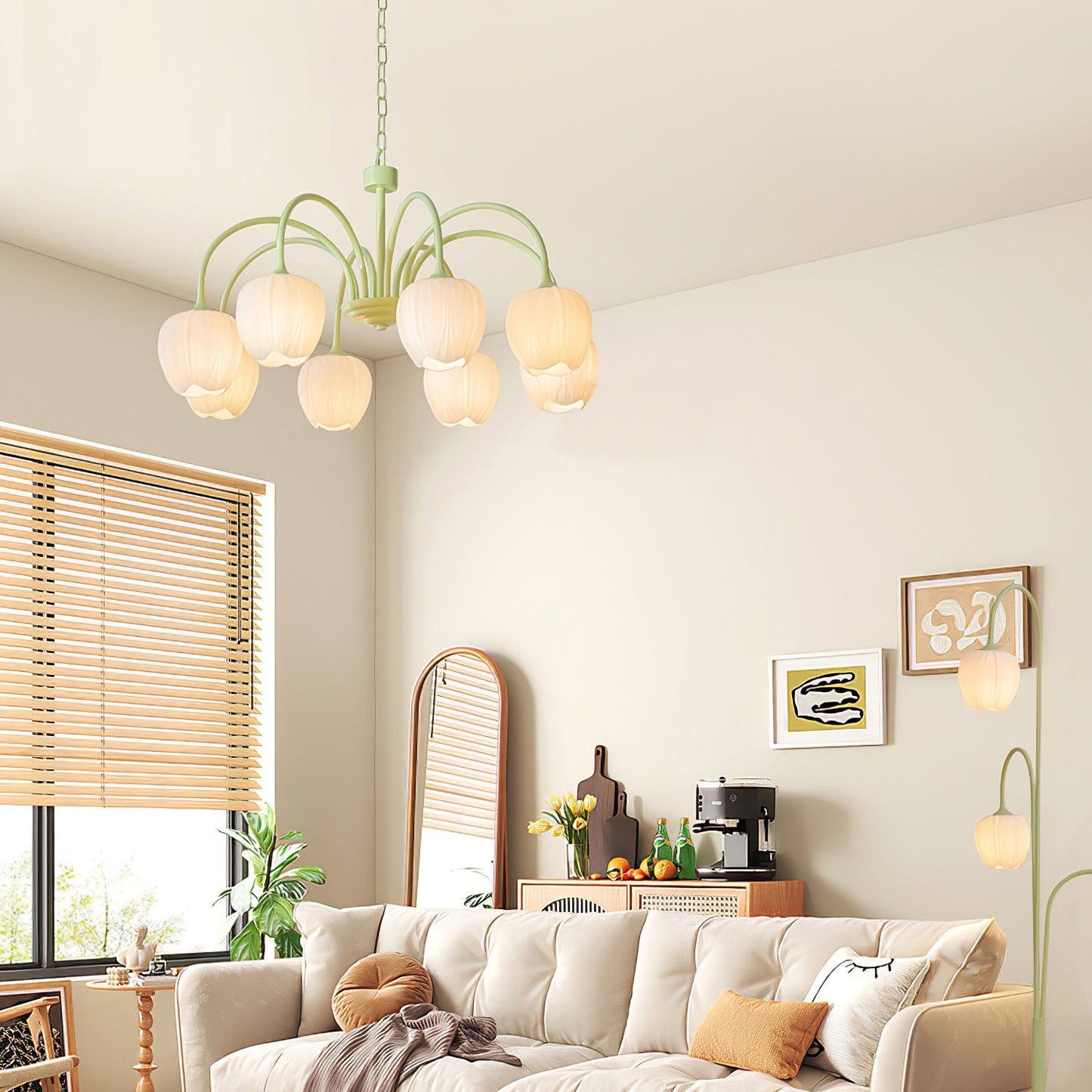Leiden Tulip Glass Chandelier