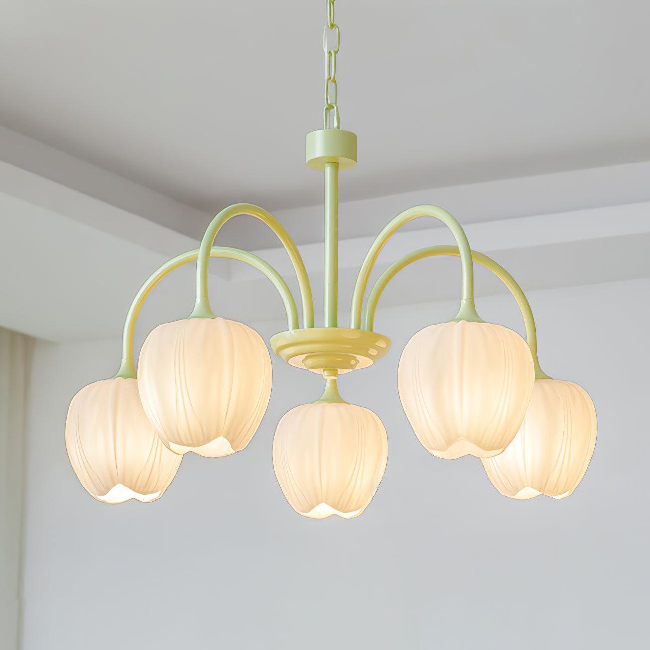 Leiden Tulip Glass Chandelier