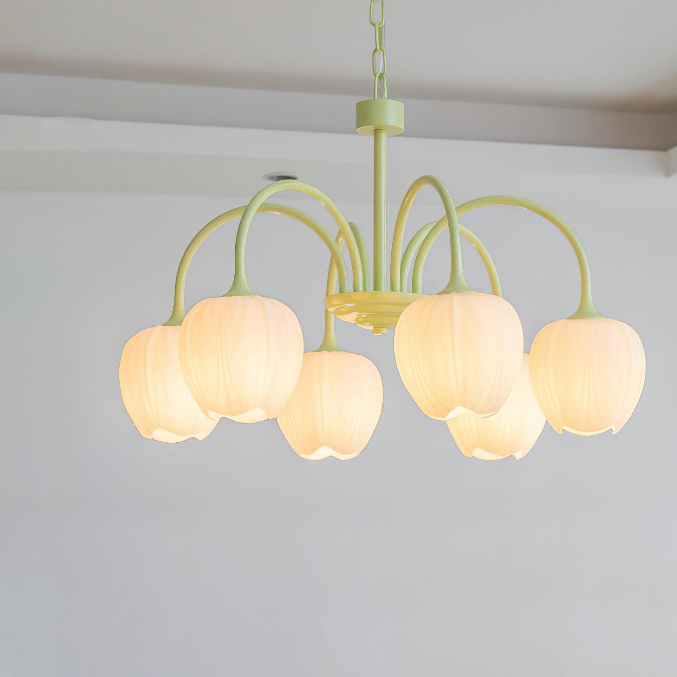 Leiden Tulip Glass Chandelier
