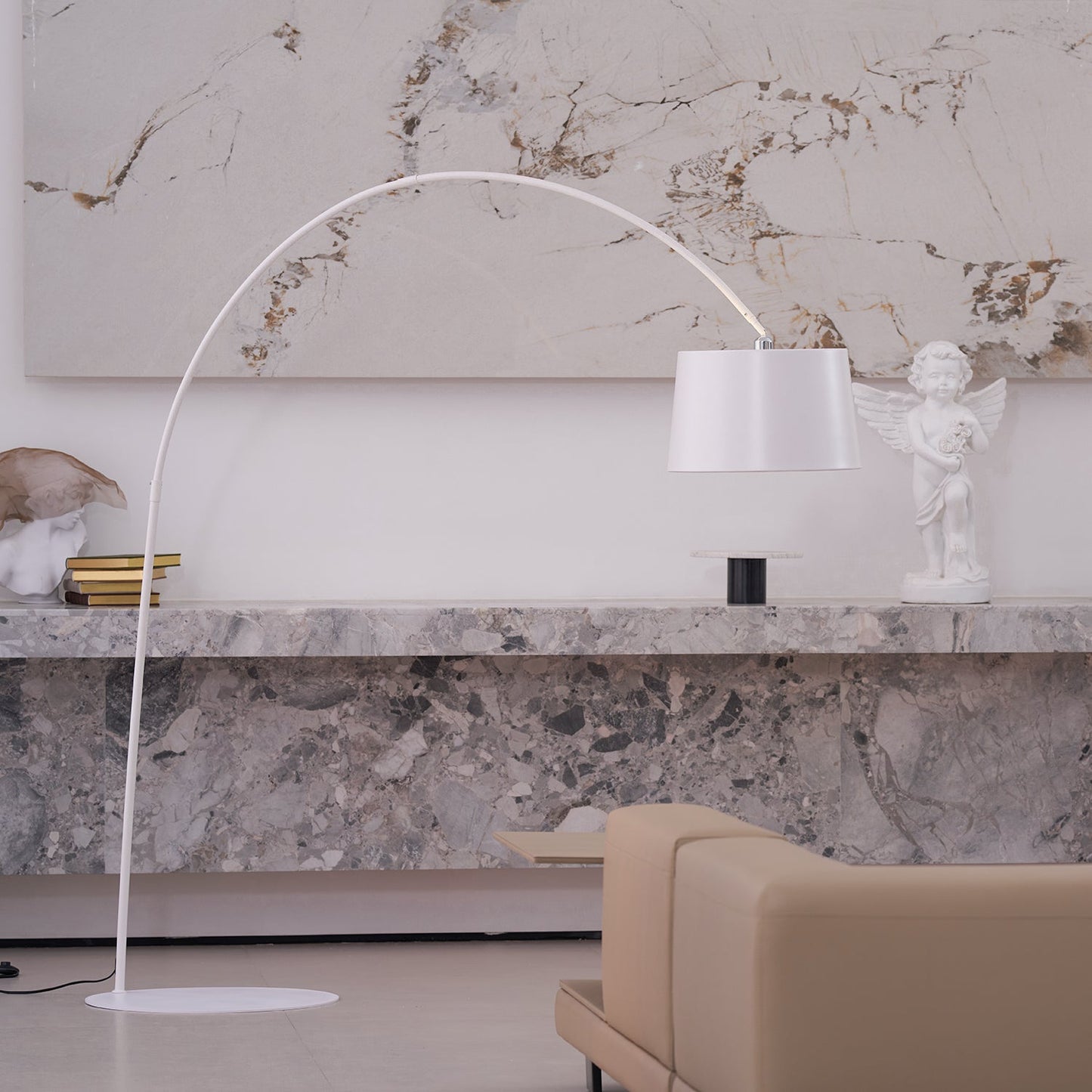 Oversized Curved Arc Floor Lamp