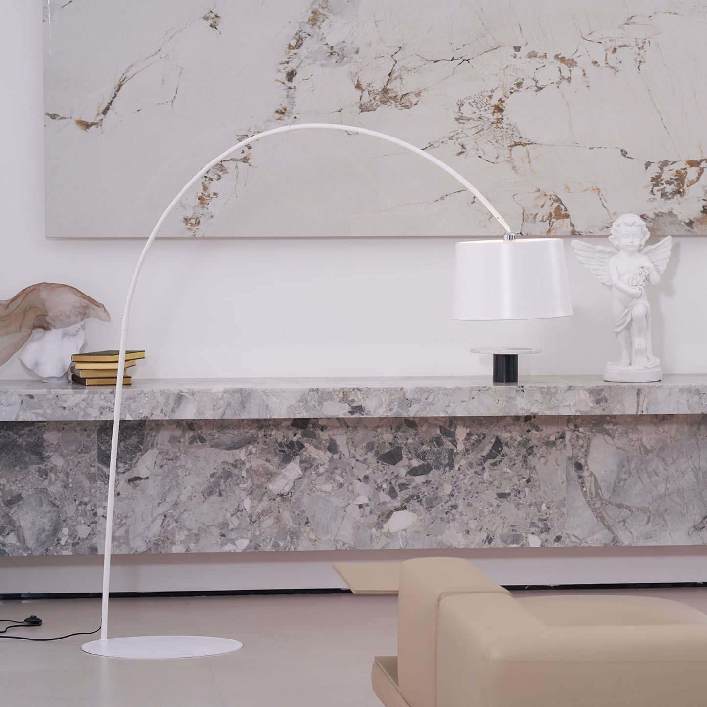 Oversized Curved Arc Floor Lamp