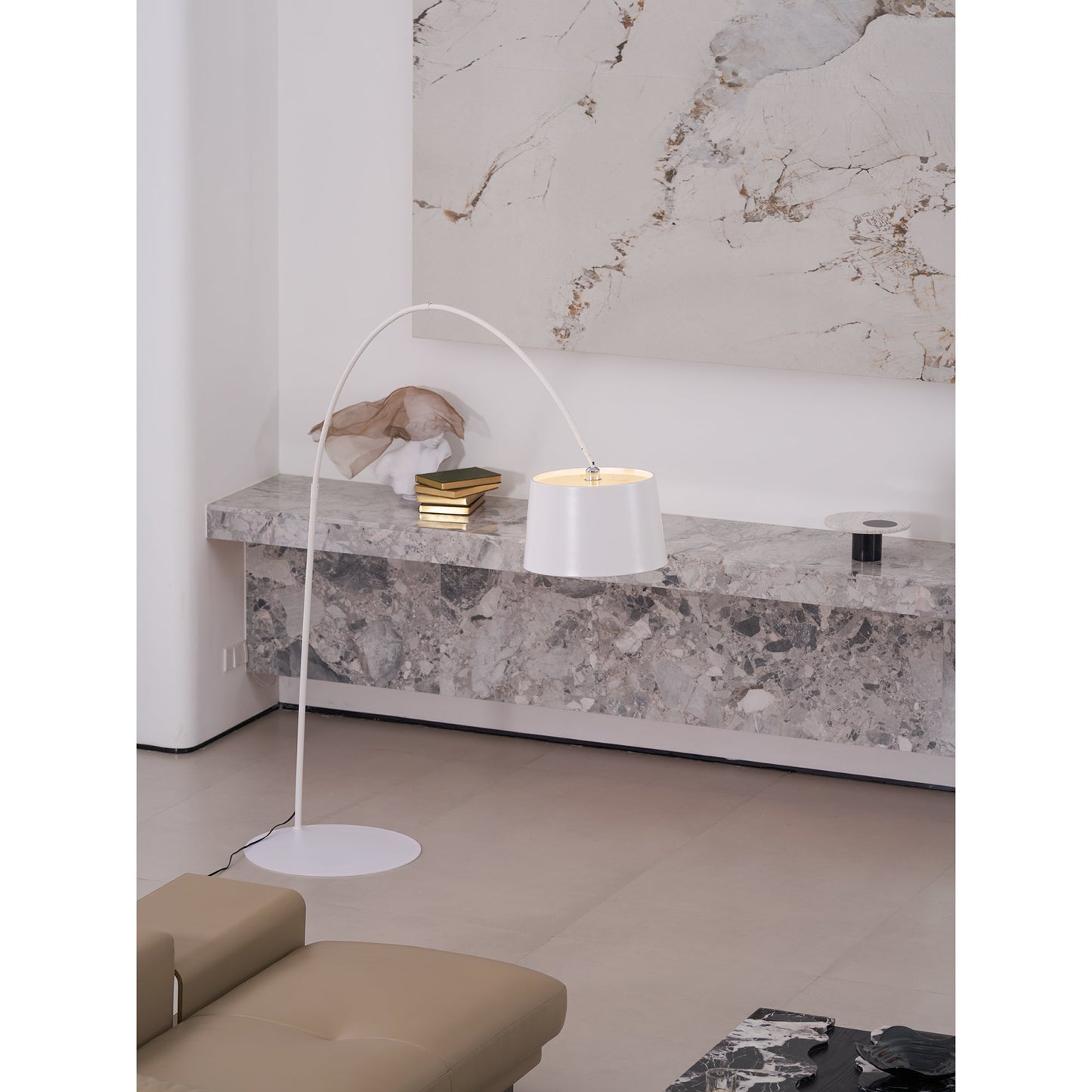 Oversized Curved Arc Floor Lamp