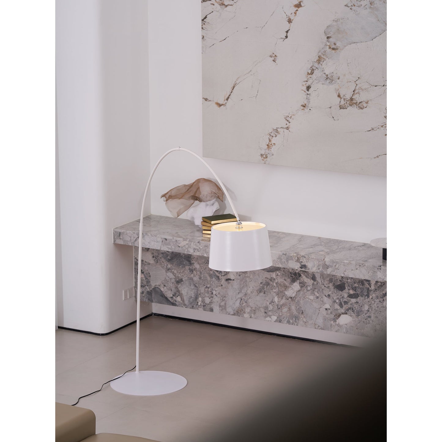 Oversized Curved Arc Floor Lamp