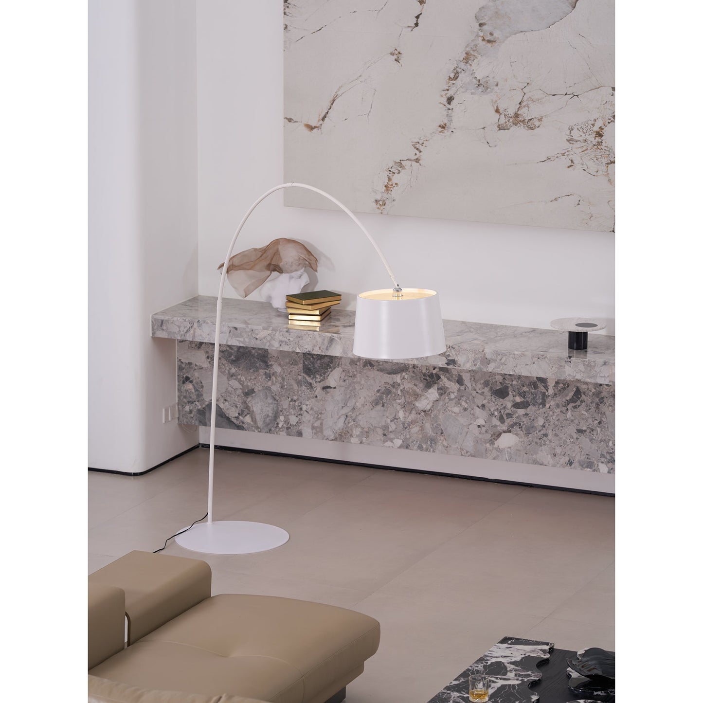 Oversized Curved Arc Floor Lamp