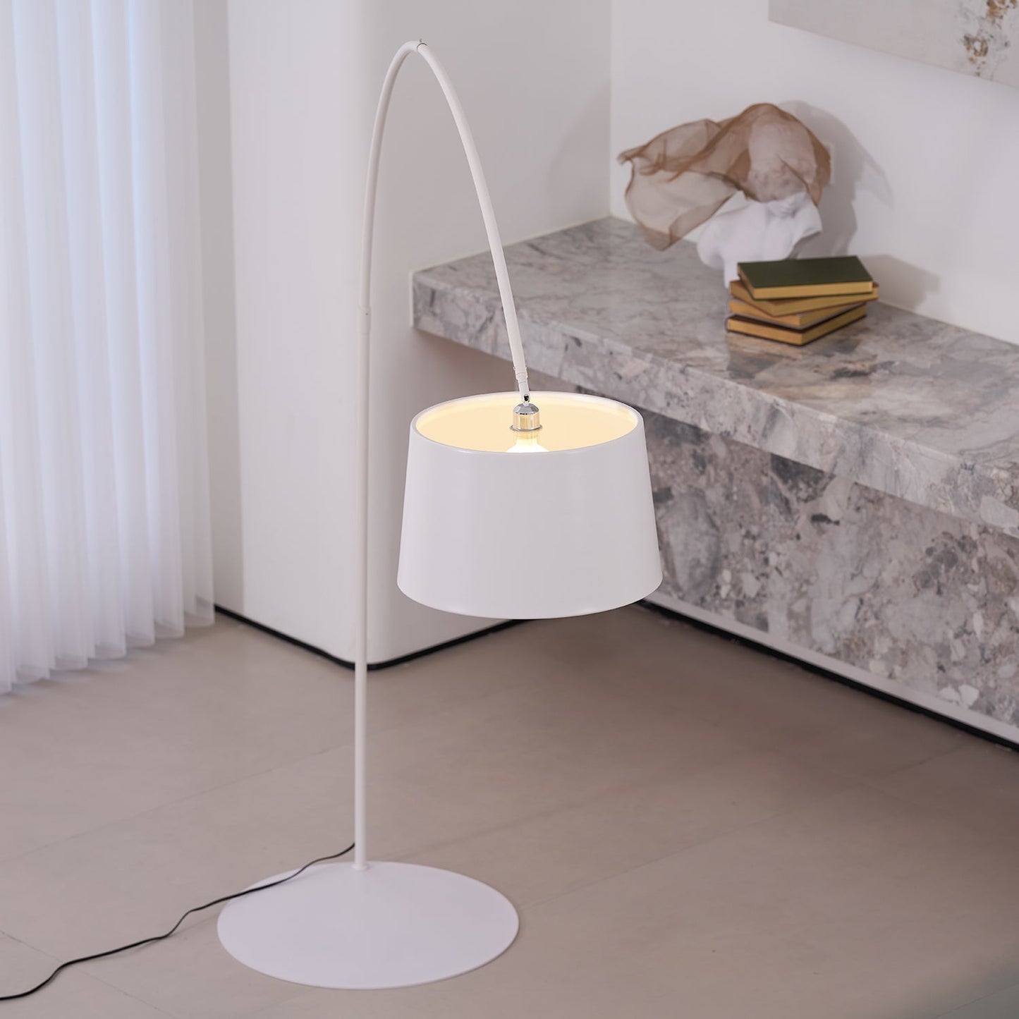 Oversized Curved Arc Floor Lamp