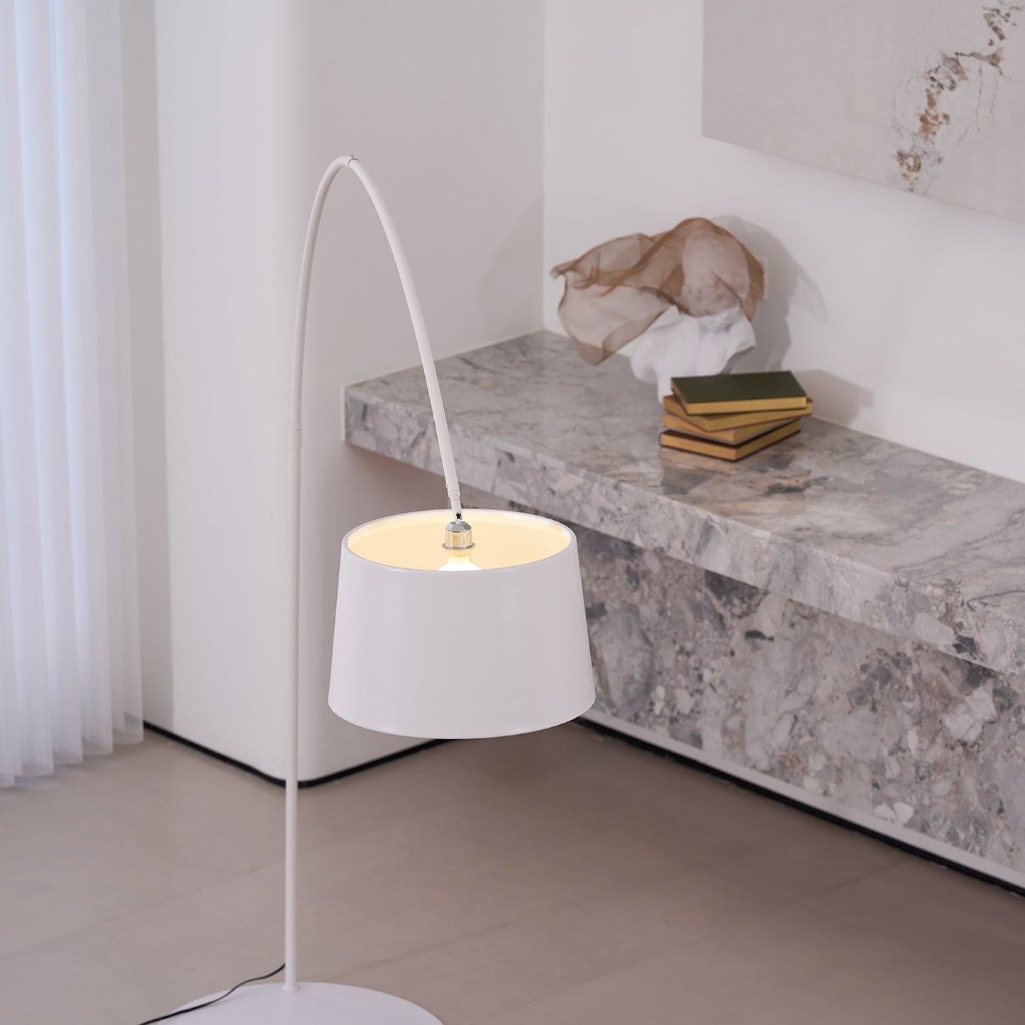 Oversized Curved Arc Floor Lamp