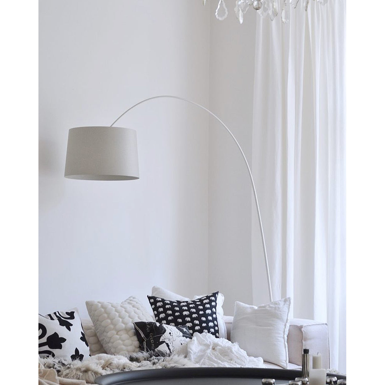 Oversized Curved Arc Floor Lamp