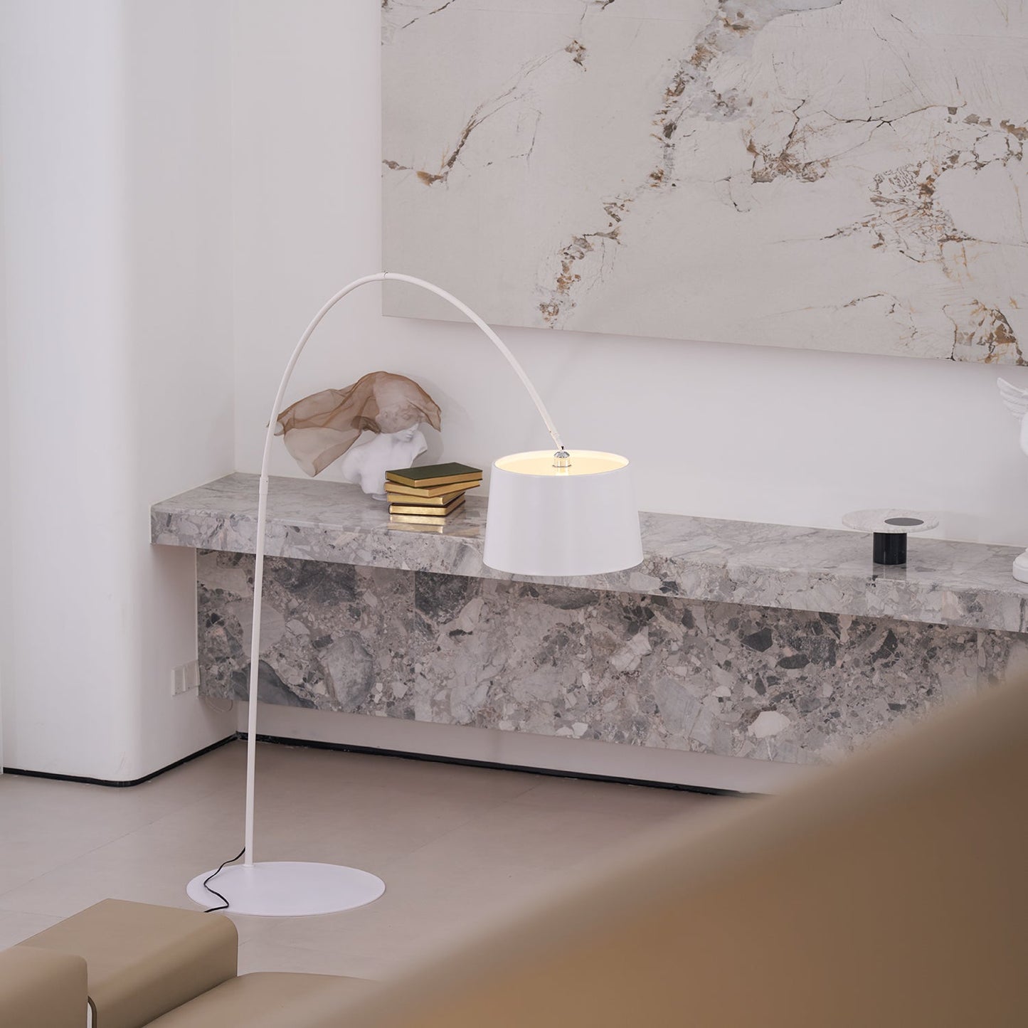 Oversized Curved Arc Floor Lamp