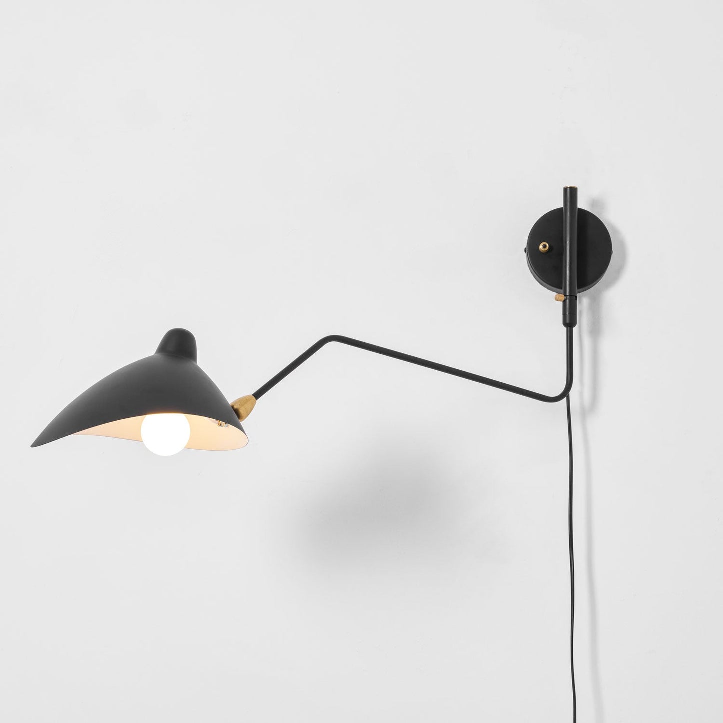 Pivoting Arm Plug In Wall Sconce