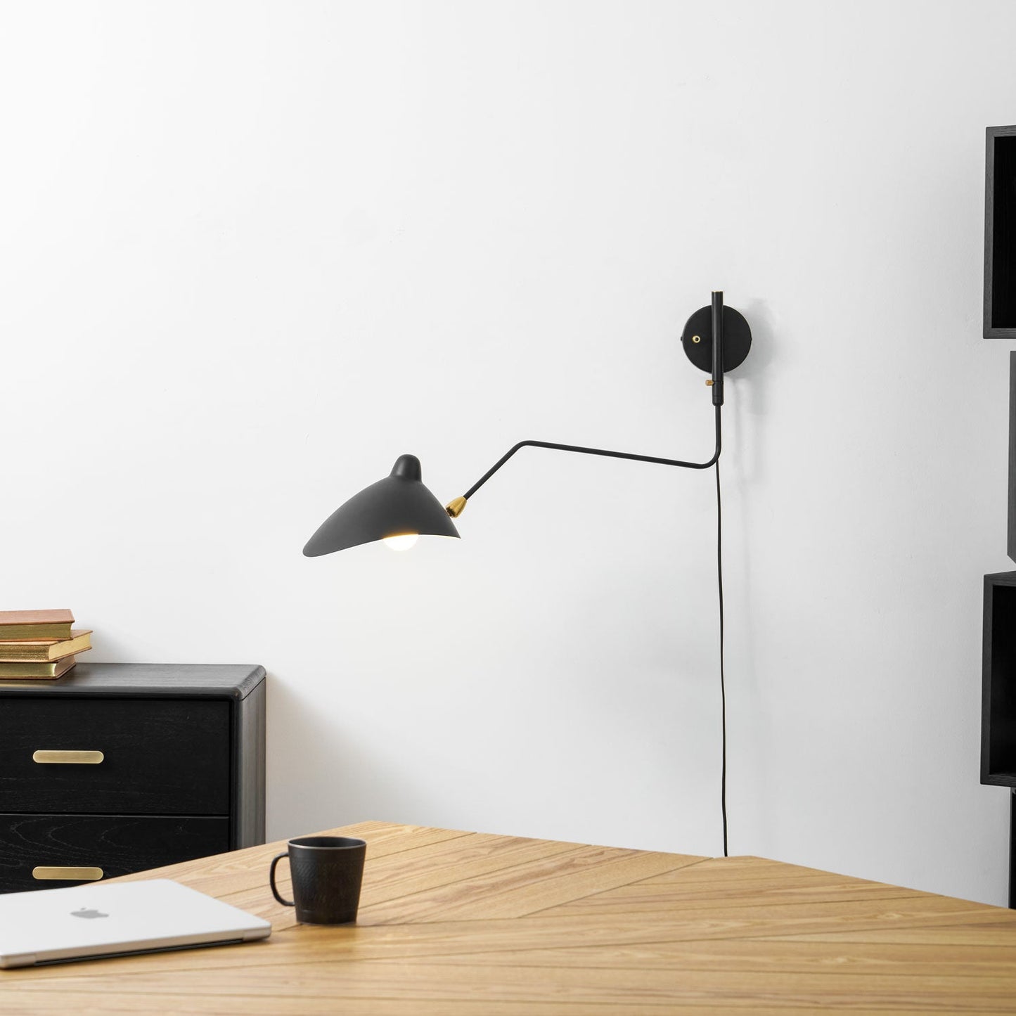 Pivoting Arm Plug In Wall Sconce