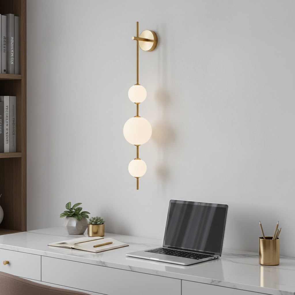 Stacked Globe Wall Sconce