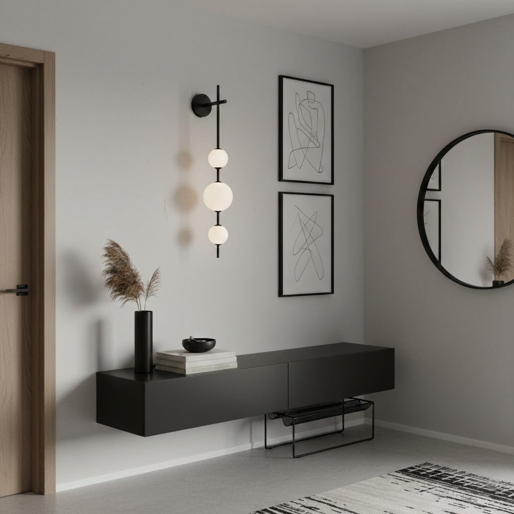 Stacked Globe Wall Sconce