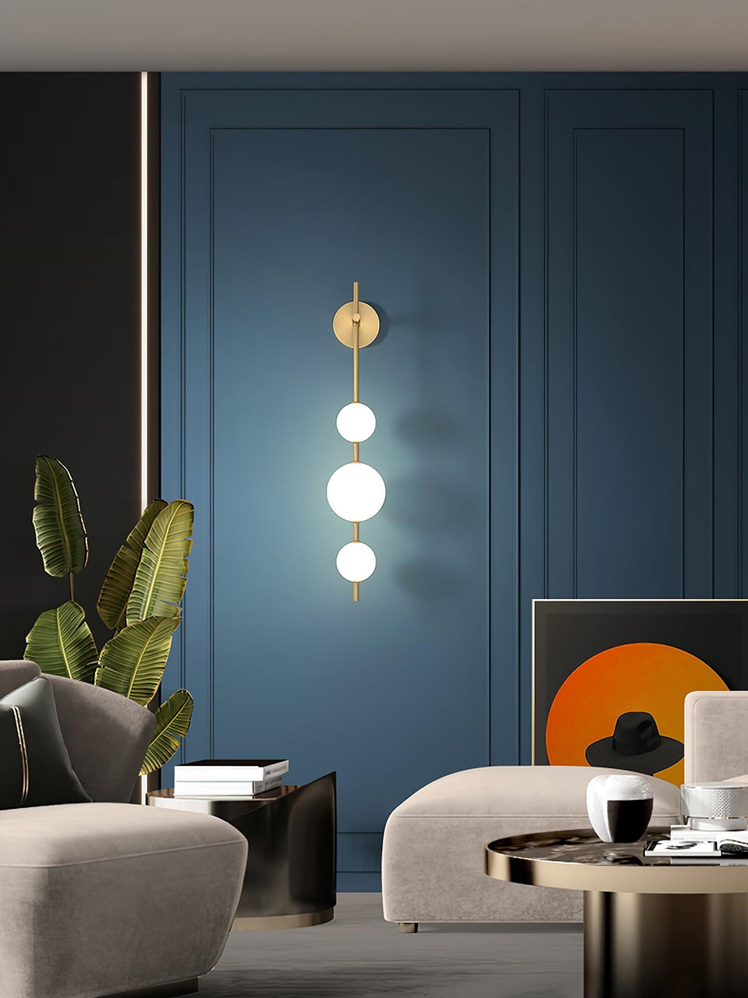 Stacked Globe Wall Sconce