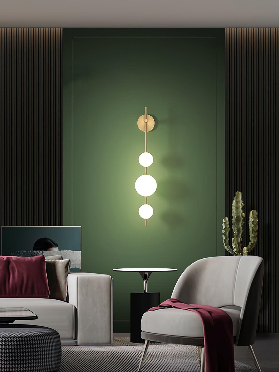 Stacked Globe Wall Sconce