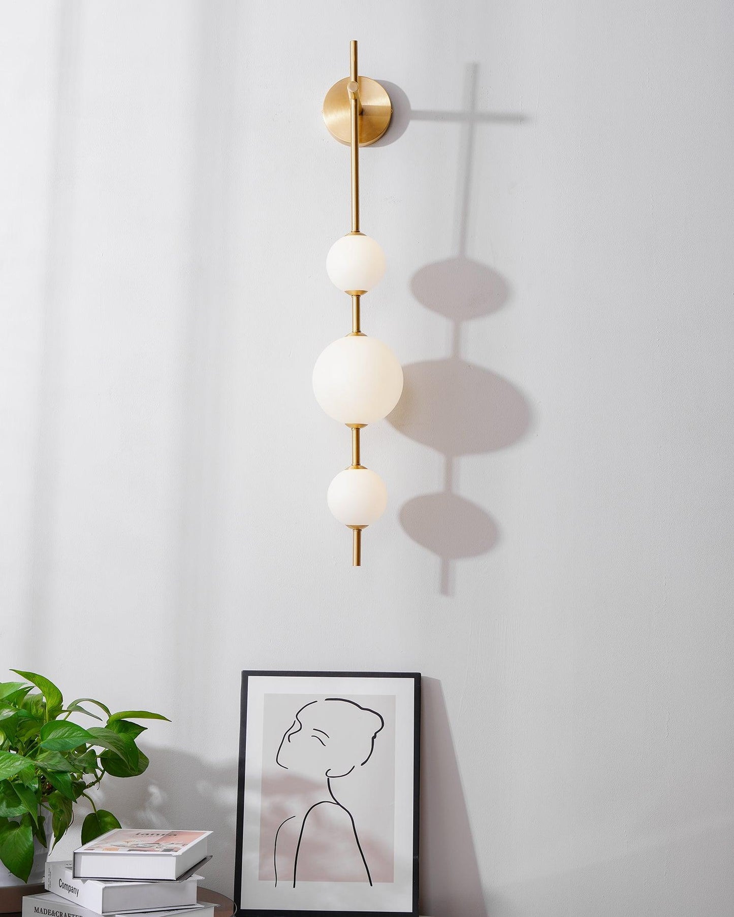 Stacked Globe Wall Sconce