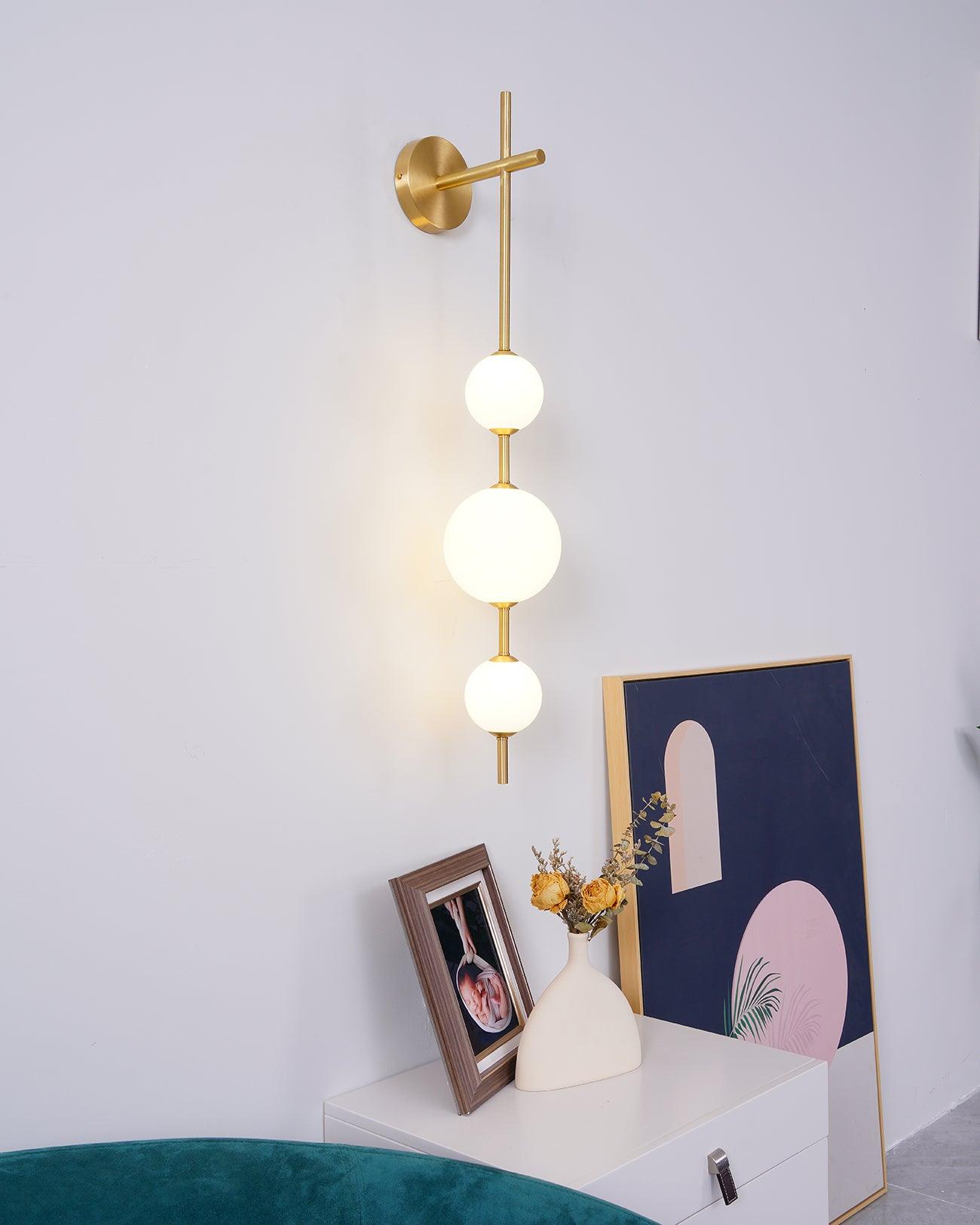Stacked Globe Wall Sconce