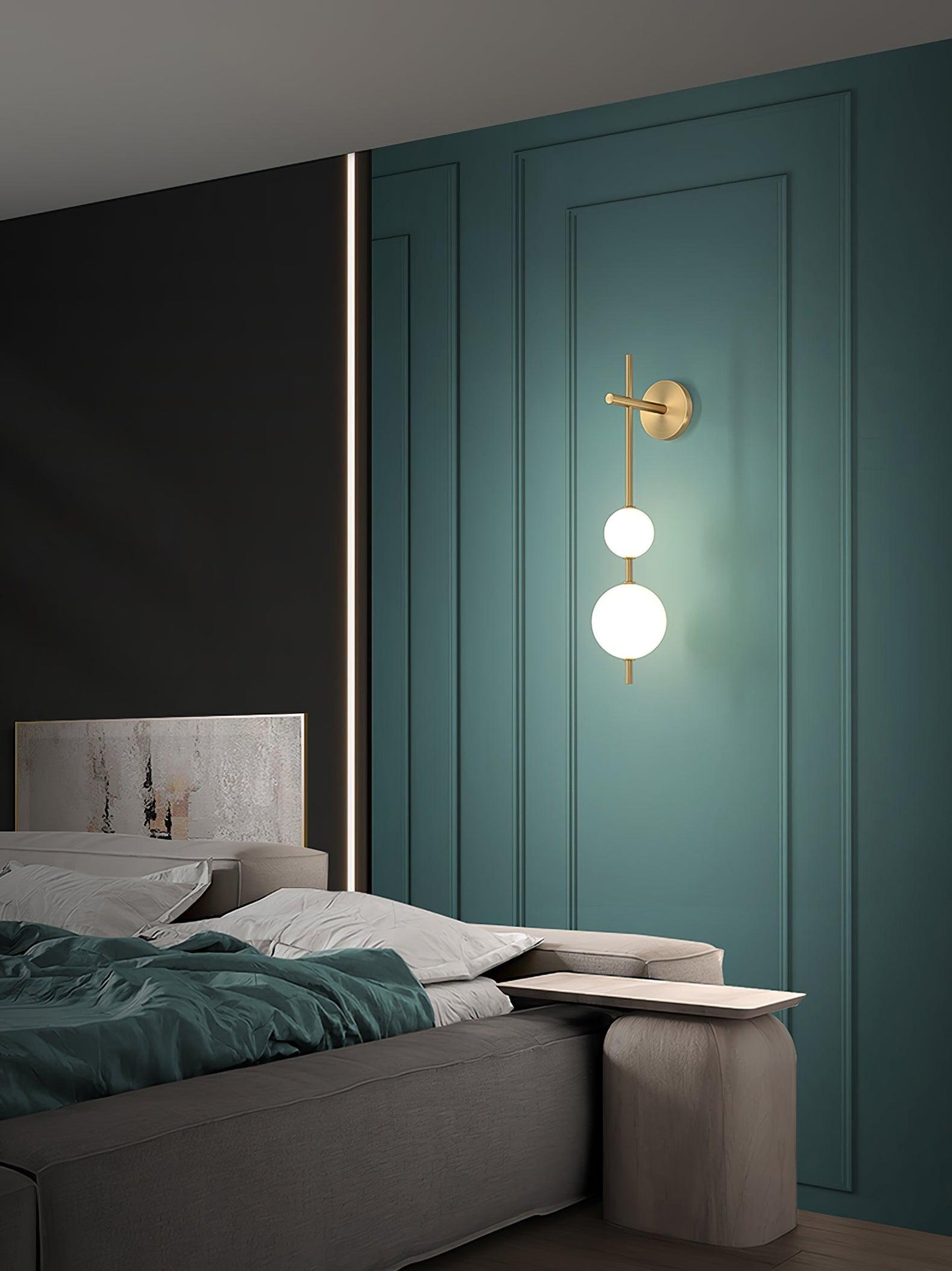 Stacked Globe Wall Sconce