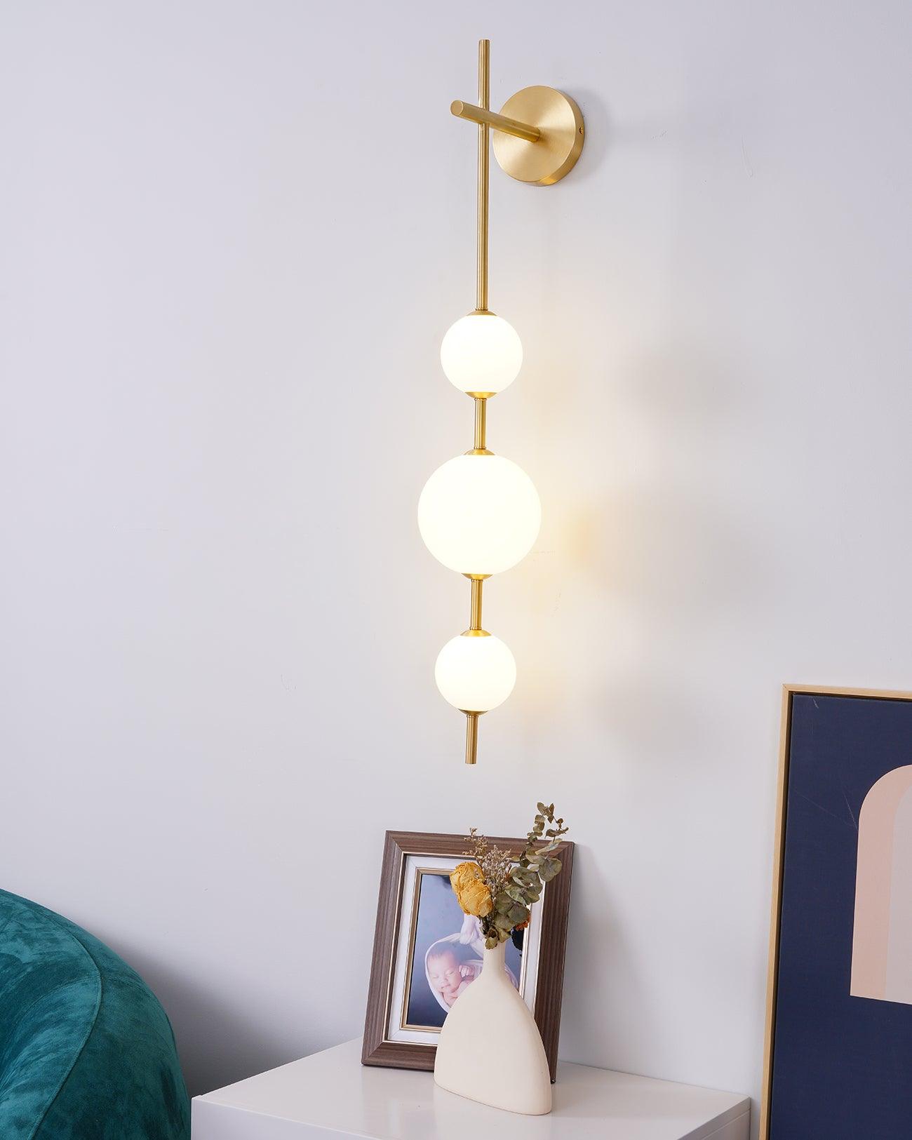 Stacked Globe Wall Sconce