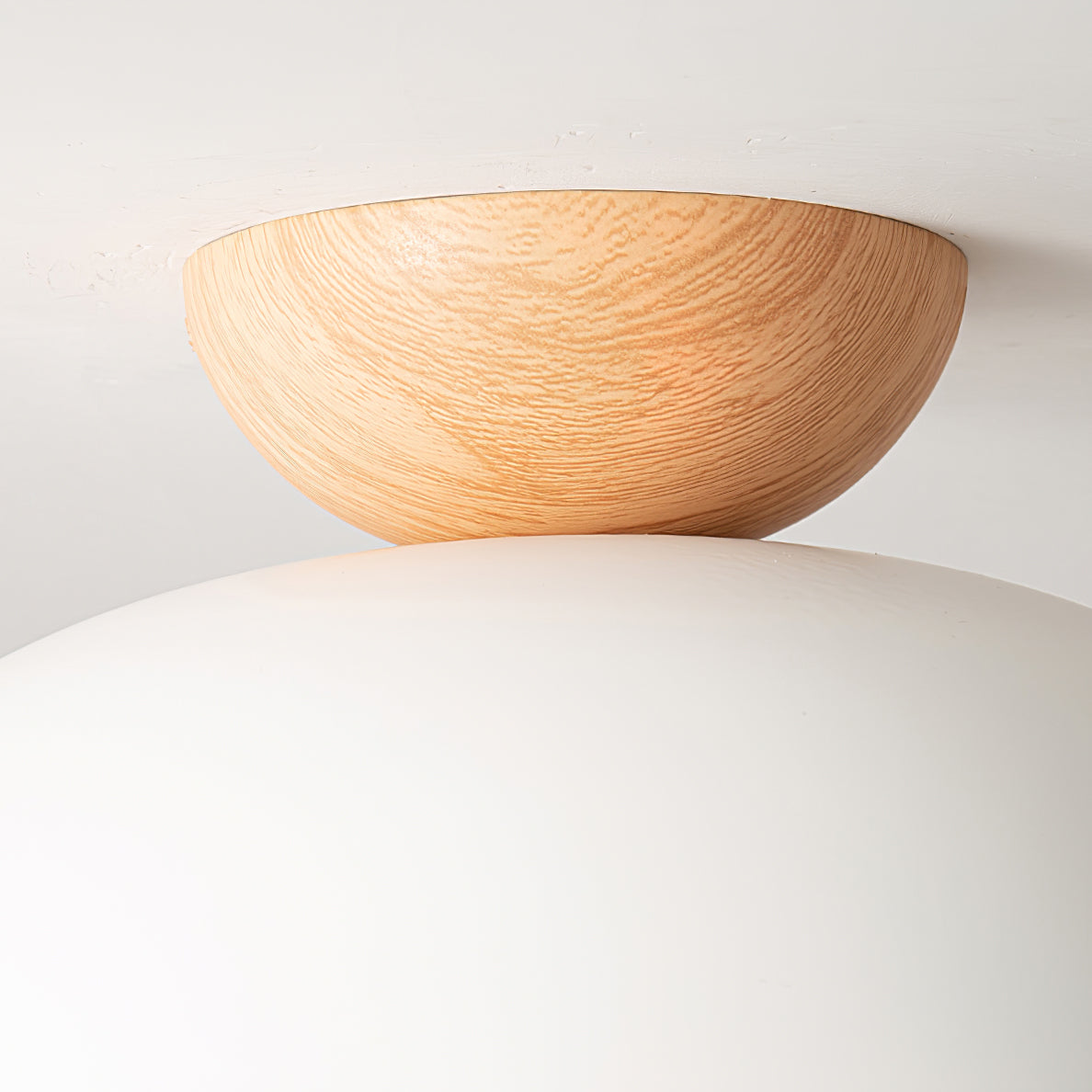 Sculptural Dome Semi-Flush Ceiling Light