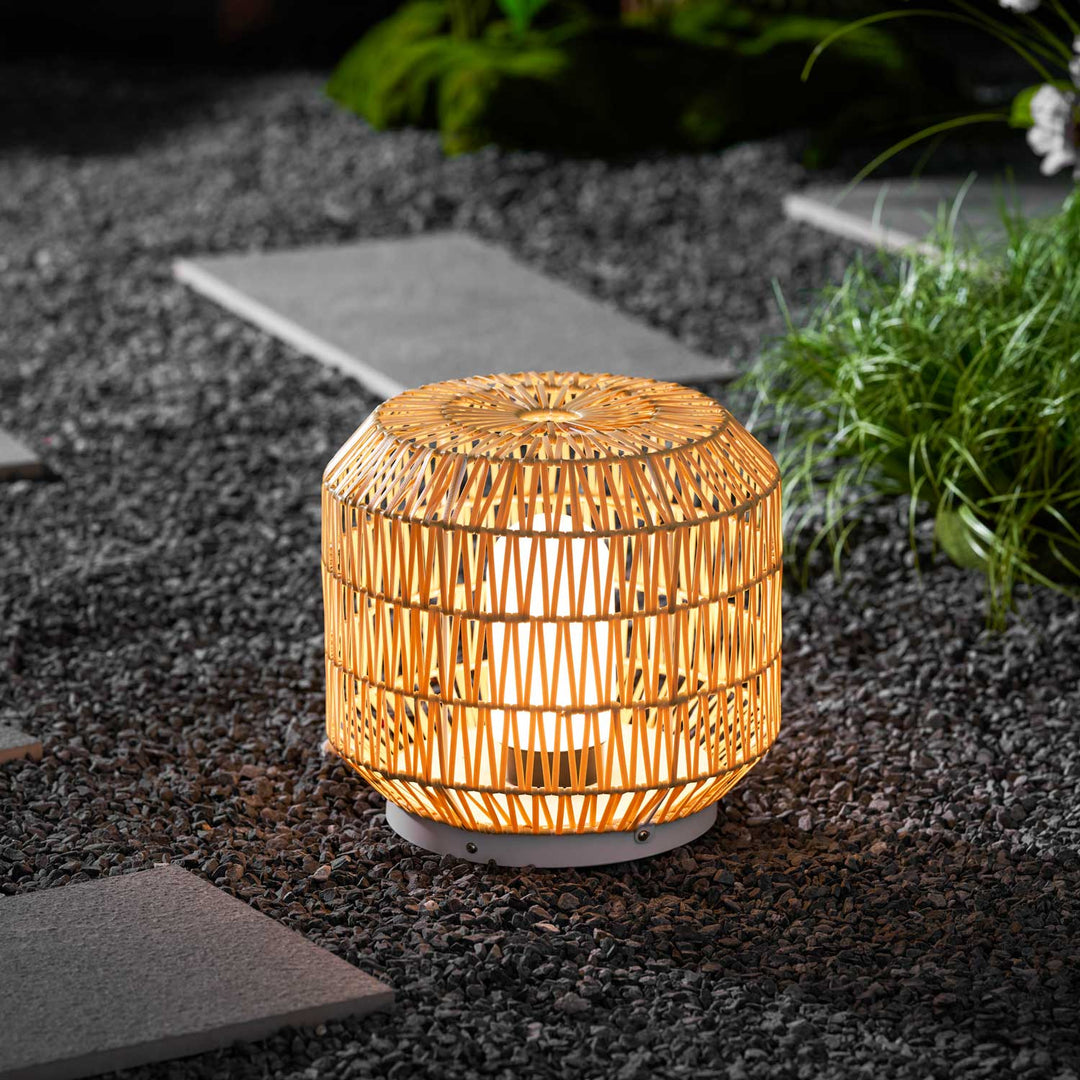 Woven Rattan Outdoor Lamp