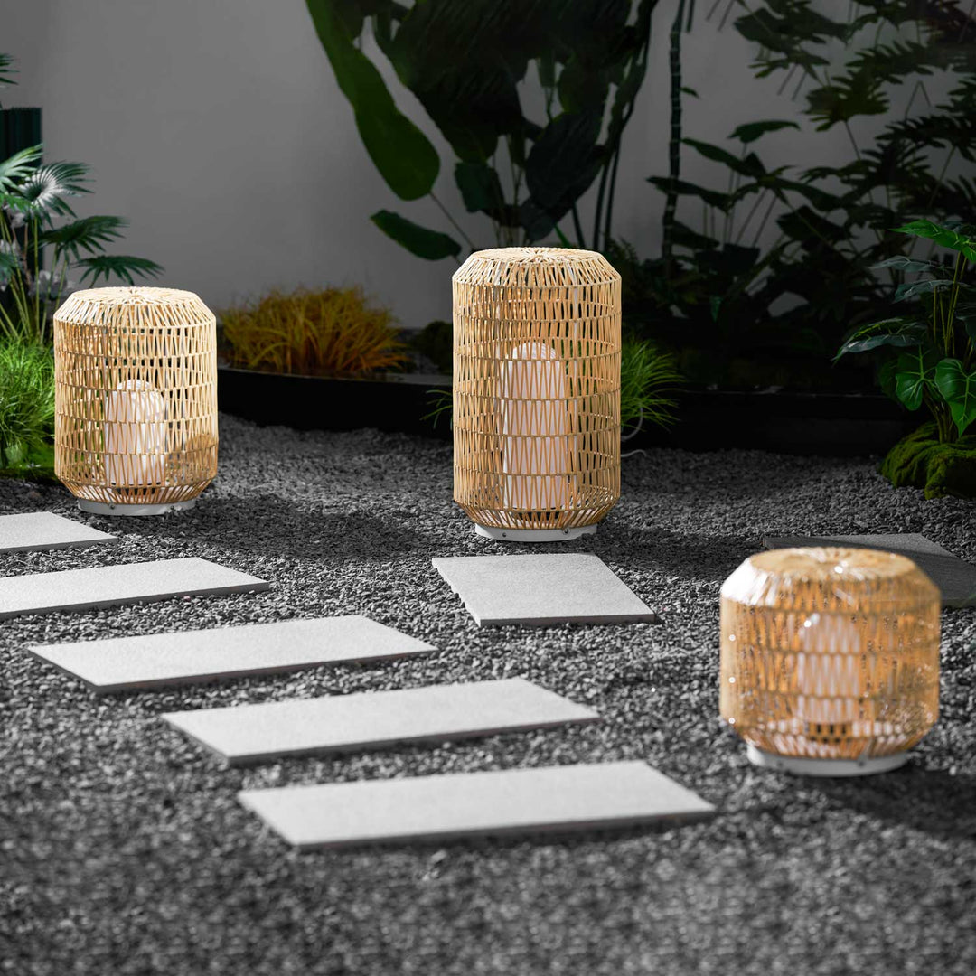Woven Rattan Outdoor Lamp