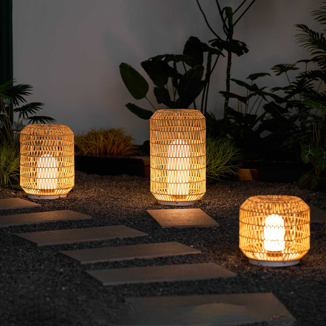 Woven Rattan Outdoor Lamp