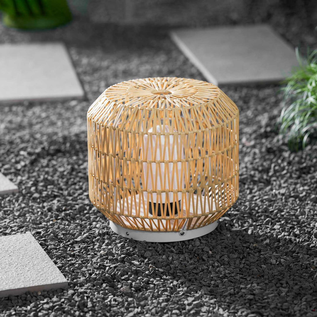 Woven Rattan Outdoor Lamp
