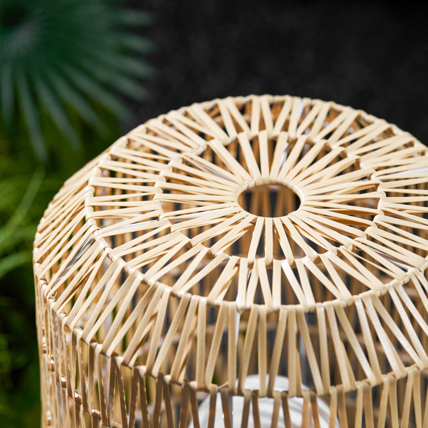 Woven Rattan Outdoor Lamp