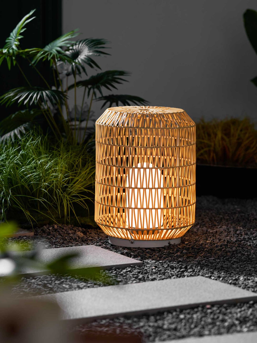 Woven Rattan Outdoor Lamp