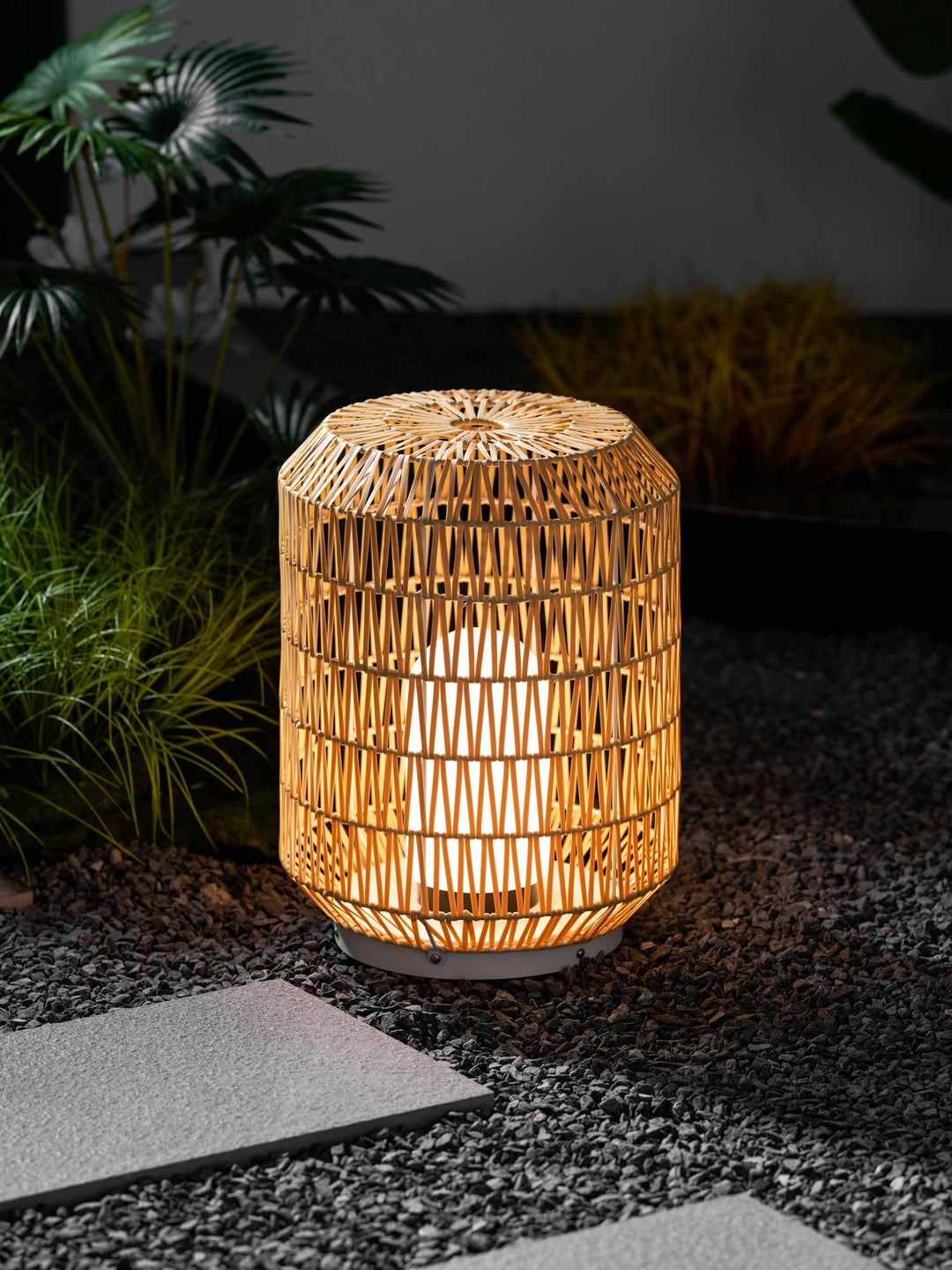 Woven Rattan Outdoor Lamp