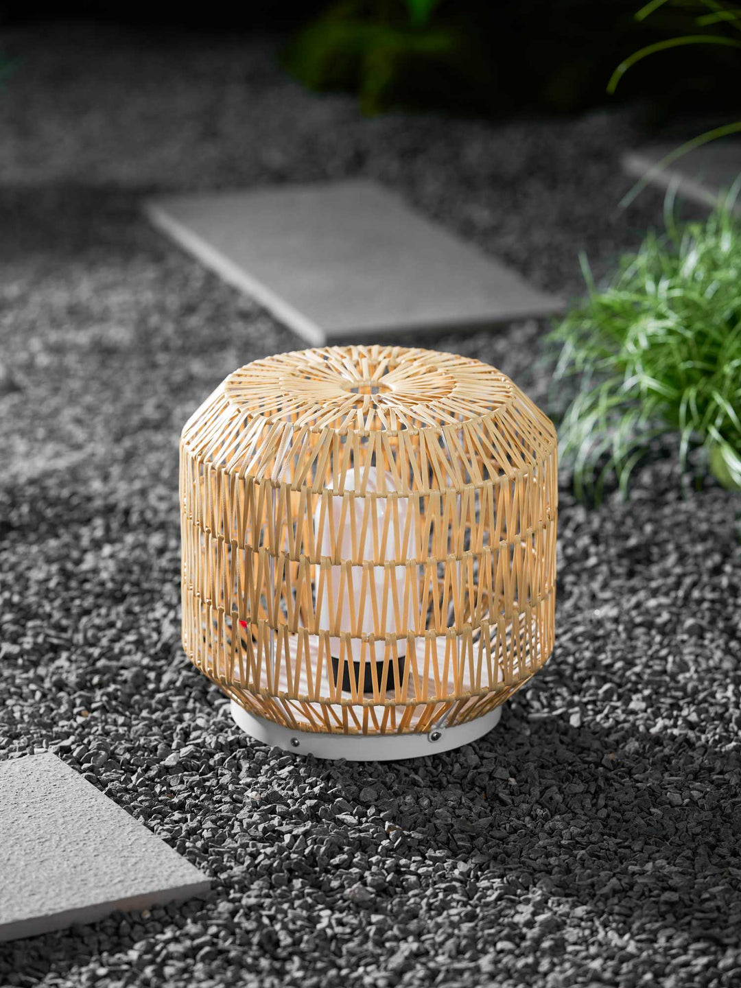 Woven Rattan Outdoor Lamp