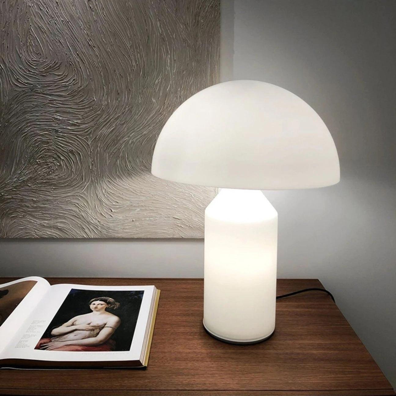 Frosted Glass Dome Table Lamp