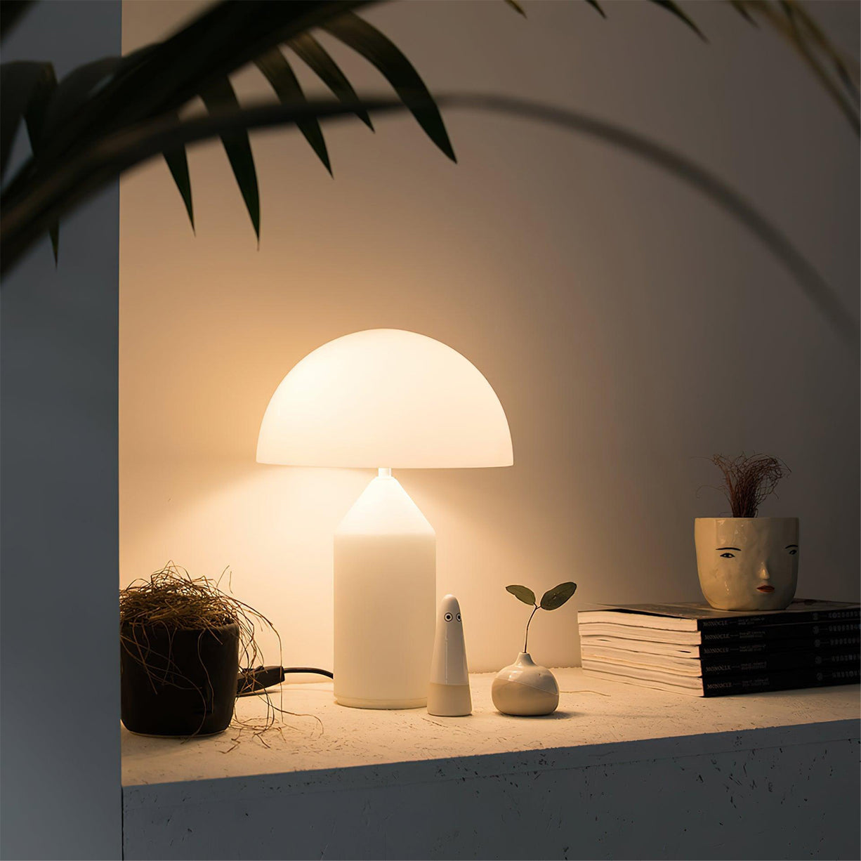 Frosted Glass Dome Table Lamp