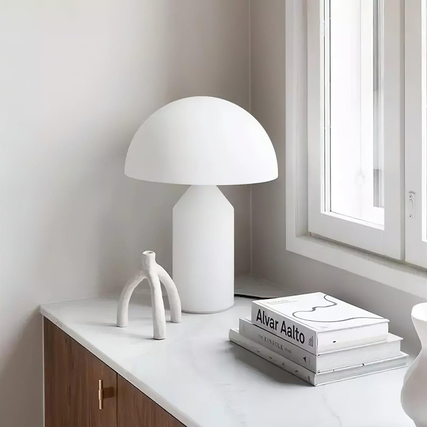Frosted Glass Dome Table Lamp