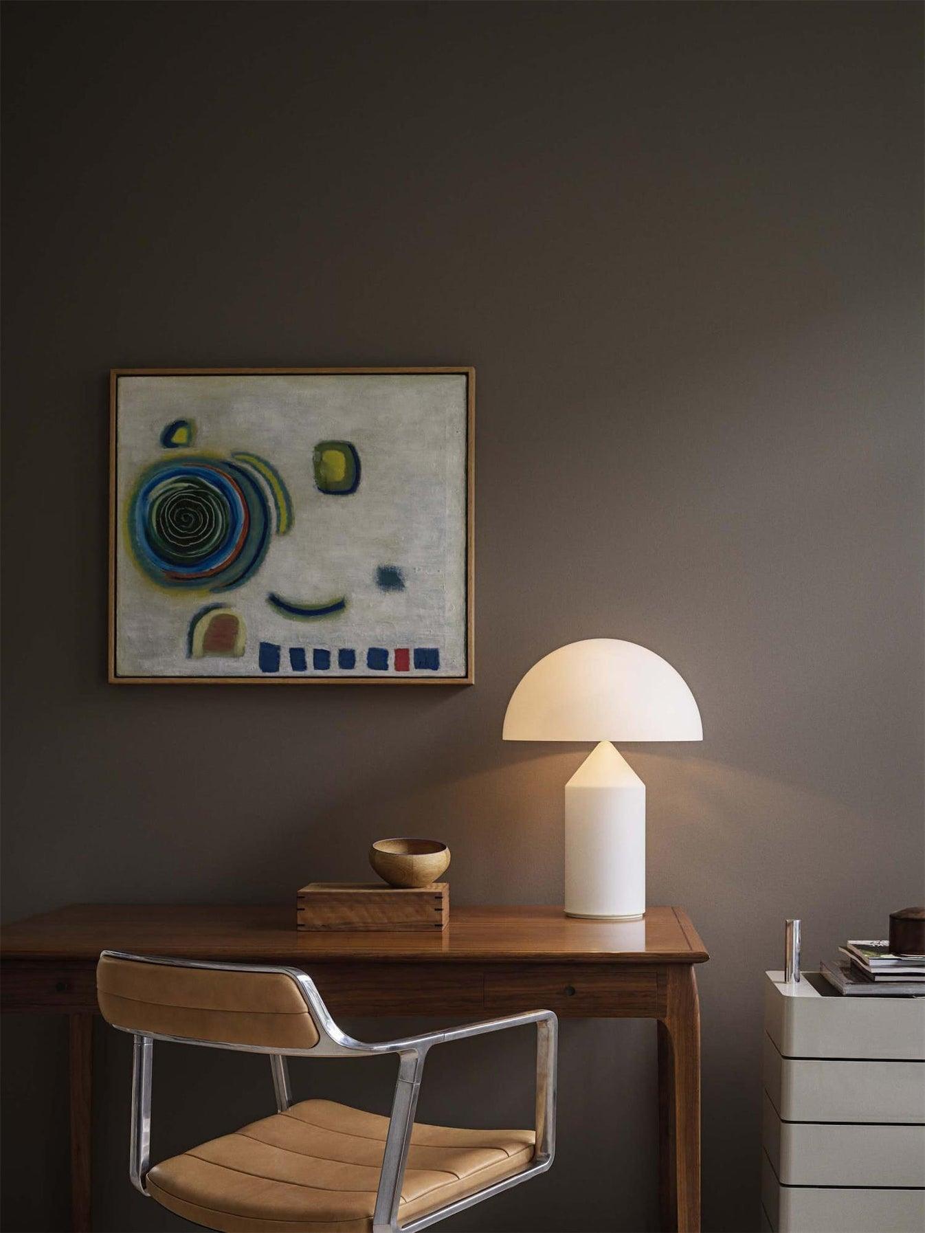 Frosted Glass Dome Table Lamp